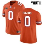 Youth Florida Gators #0 Ja'Quavion Fraziars NCAA Nike Orange Authentic Stitched College Football Jersey JPS3562JL